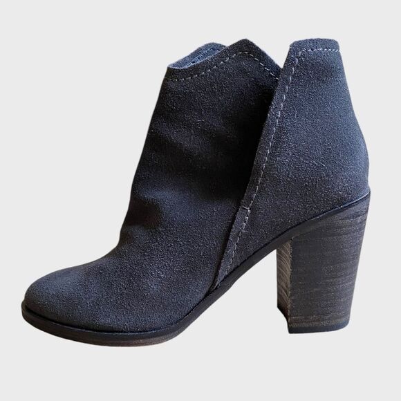 Dolce Vita Shep Suede Booties Women's Size 6 Ankle Slip-on Boots Grey - Picture 8 of 16